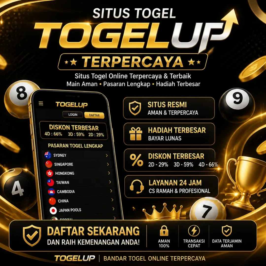 TOGELUP : Toto Online dengan Pembahasan Hasil Undian dan Riwayat Angka Harian - TOGELUP